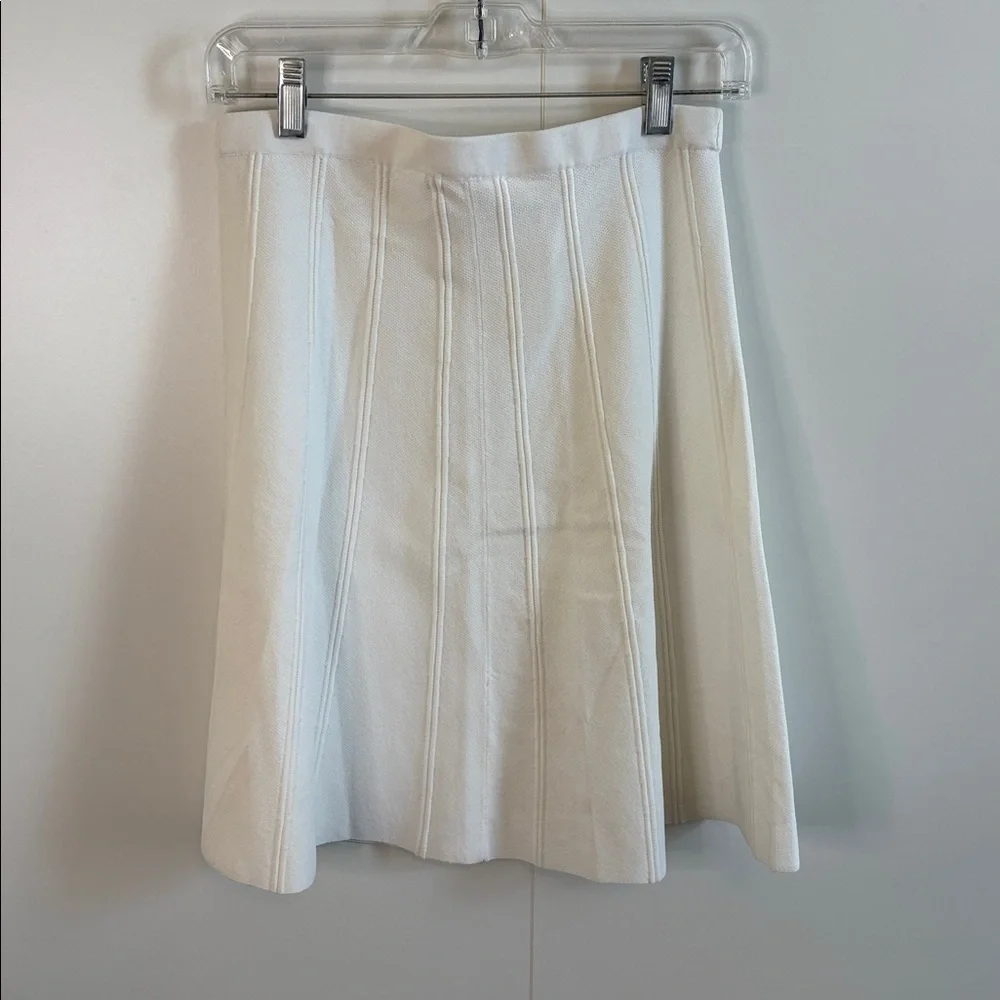 Michael Kors Textured Cream Skirt